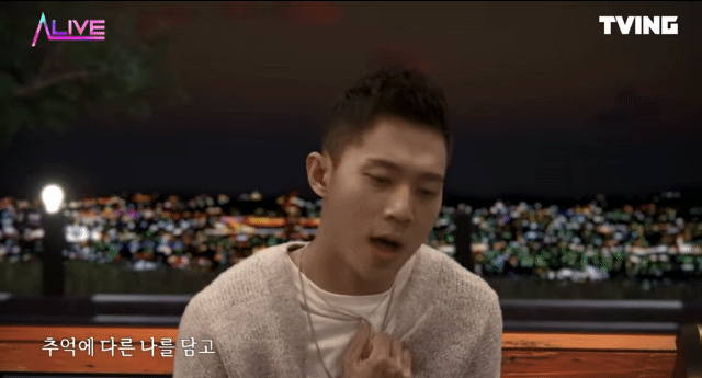 1월 28일 티빙 오리지널 '얼라이브'에서 방영된 임윤택을 복원한 모습. (사진=티빙 오리지널 '얼라이브' 갈무리)