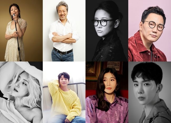 (사진=테이크노트, 김종진, 퍼스트원엔터, 아이오케이컴퍼니, 웨이브나인, 텐투엔터, 웨이크원, 큐브엔터 제공)