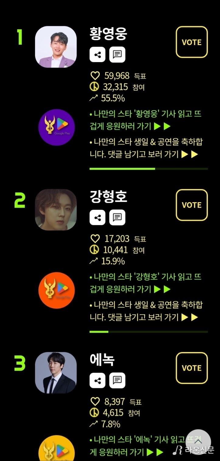 (사진=네오스타 투표 앱 갈무리)
