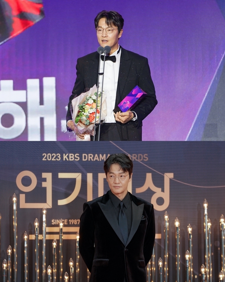 (위) 2023 에이판 스타 어워즈 / (아래) 2023 KBS 연기대상. (사진=눈컴퍼니 제공)