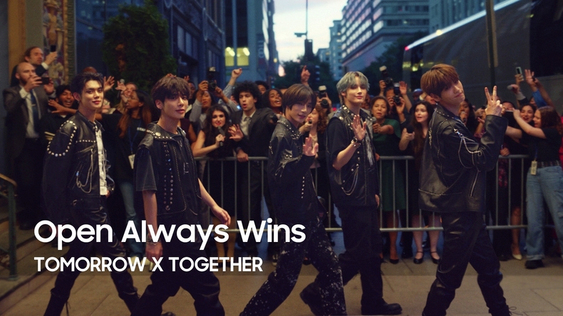 투모로우바이투게더X갤럭시 'Open Always Wins'/사진=빅히트 뮤직