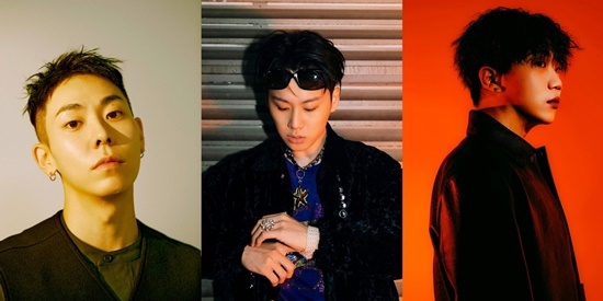 로꼬, 쿠기, 창모/사진=AOMG, 앰비션뮤직