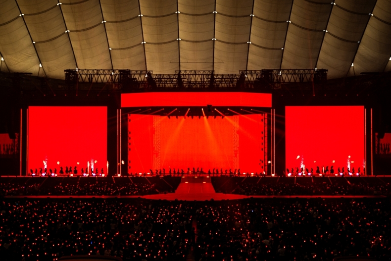에스파 도쿄돔 단독 콘서트 모습/사진=SM엔터테인먼트