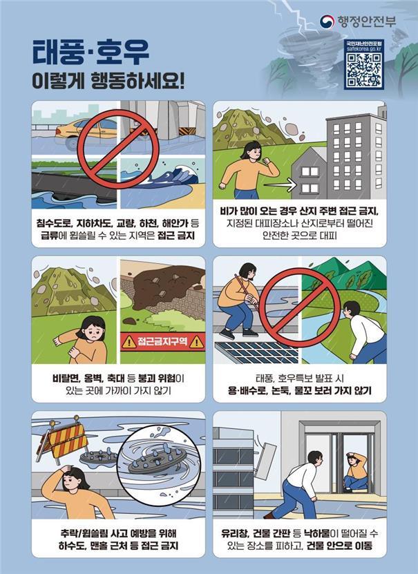 태풍·호우 국민행동요령(사진=연합뉴스)