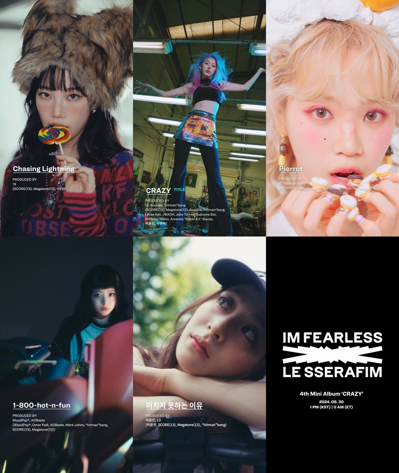 르세라핌 신보 '크레이지' 하이라이트 메들리 갈무리/사진=쏘스뮤직