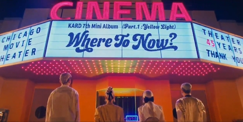 카드 설정 퍼포먼스 'Muvie Theater' 티저 갈무리/사진=RBW, DSP미디어