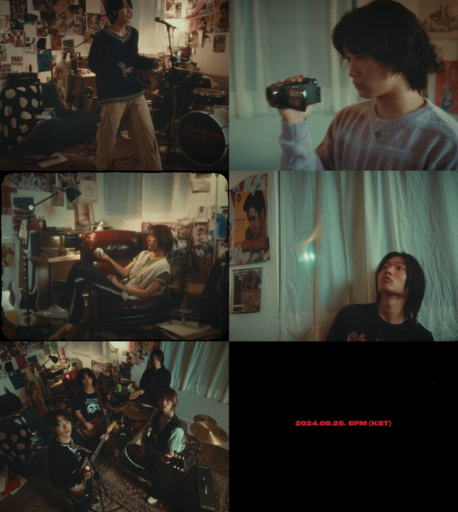 드래곤포니 첫 EP ‘팝 업’ 무드 필름/사진=안테나