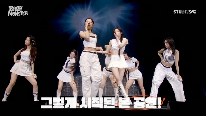 베이비몬스터 고베 팬미팅 비하인드 영상 갈무리/사진=YG엔터테인먼트