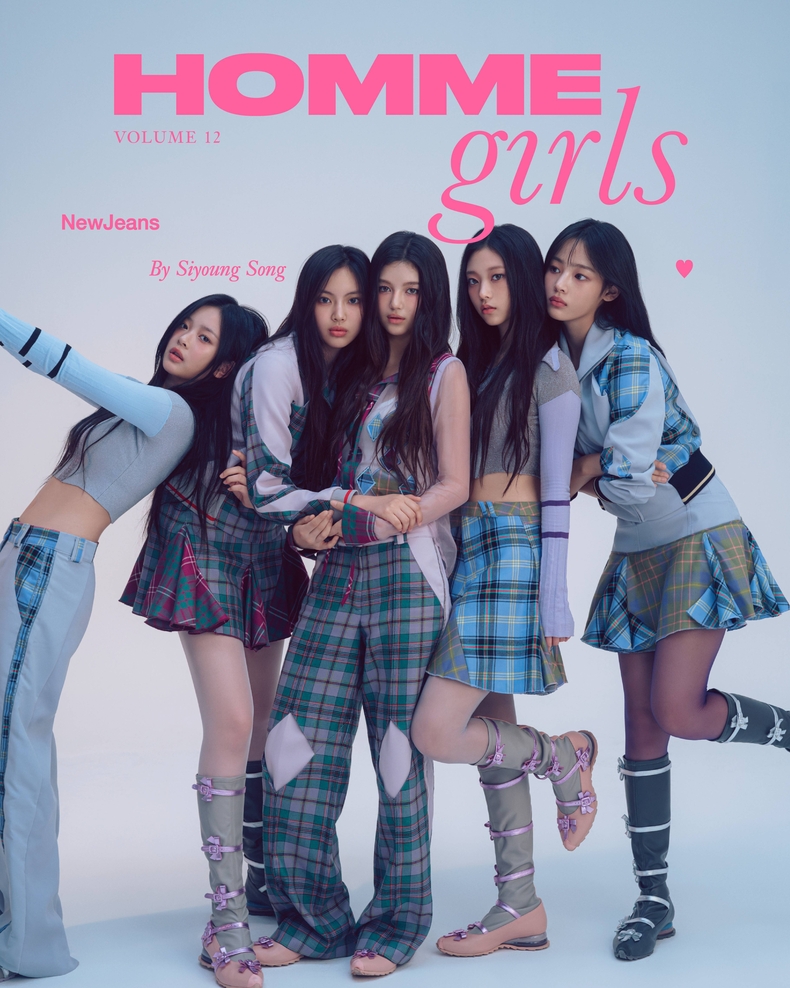 뉴진스, 미국 패션 매거진 ‘옴므걸즈’ 표지 장식/사진=옴므걸즈(HommeGirls)