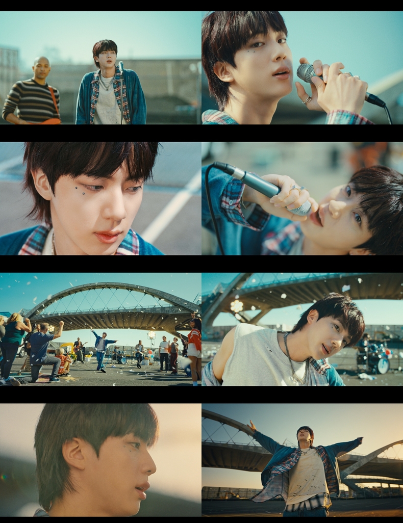 방탄소년단 진 선공개 곡 '아윌 비 데어' 뮤직비디오 갈무리/사진=빅히트 뮤직
