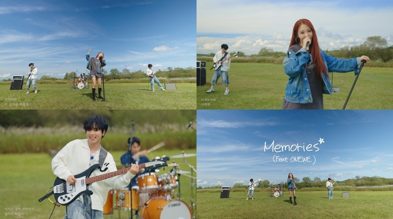 문별 'Memories (Feat. 원위(ONEWE))' 라이브 클립 갈무리/사진=RBW