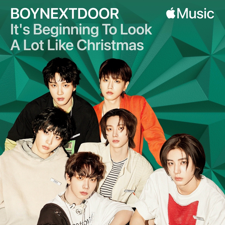 보이넥스트도어 Apple Music ‘Carols Covered 2024’ 캠페인 이미지/사진=애플 뮤직