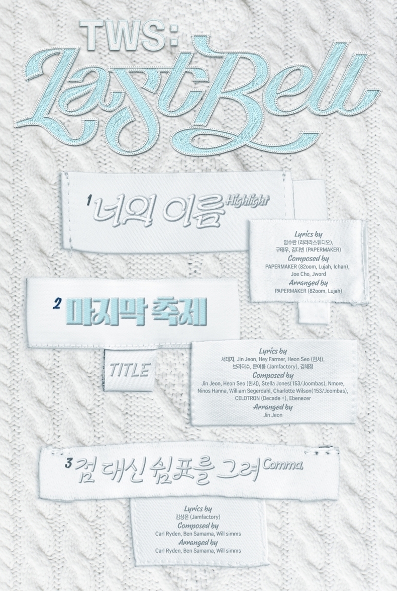 TWS 싱글 1집 트랙리스트/사진=플레디스 엔터테인먼트