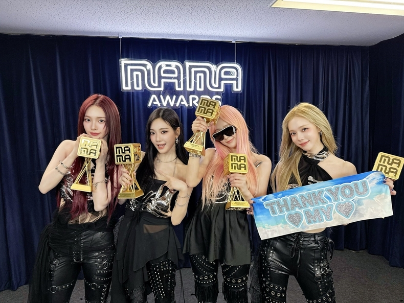 에스파, ‘MAMA’ 대상 포함해 6관왕으로 최다 수상/사진=SM엔터테인먼트
