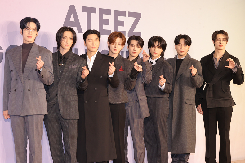 그룹 에이티즈(ATEEZ), 미국 빌보드 메인 앨범 차트 ‘빌보드200’ 1위 등극/사진=연합뉴스