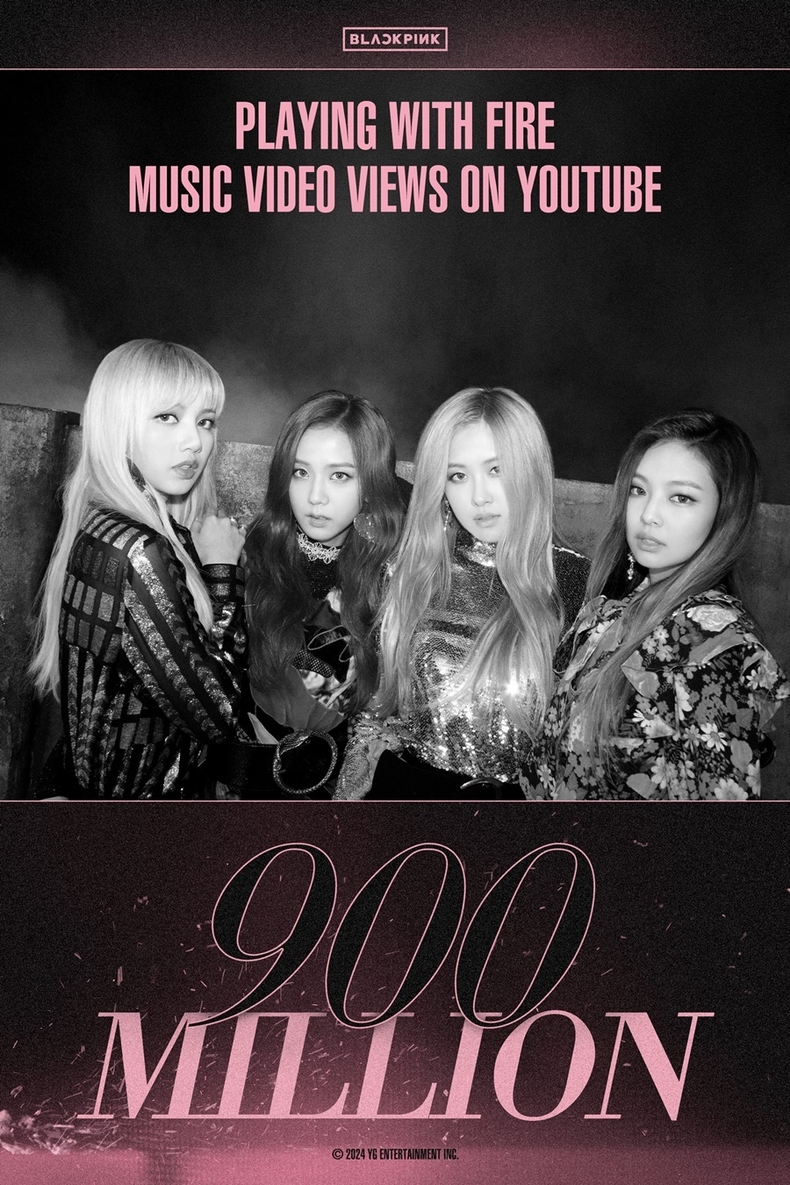 블랙핑크, '불장난' 뮤직비디오 9억 뷰 돌파/사진=YG엔터테인먼트
