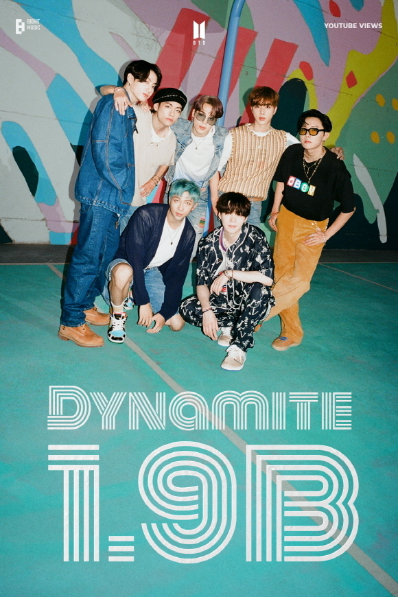 BTS ‘다이너마이트’ 뮤직비디오 19억 뷰 돌파/사진=빅히트 뮤직
