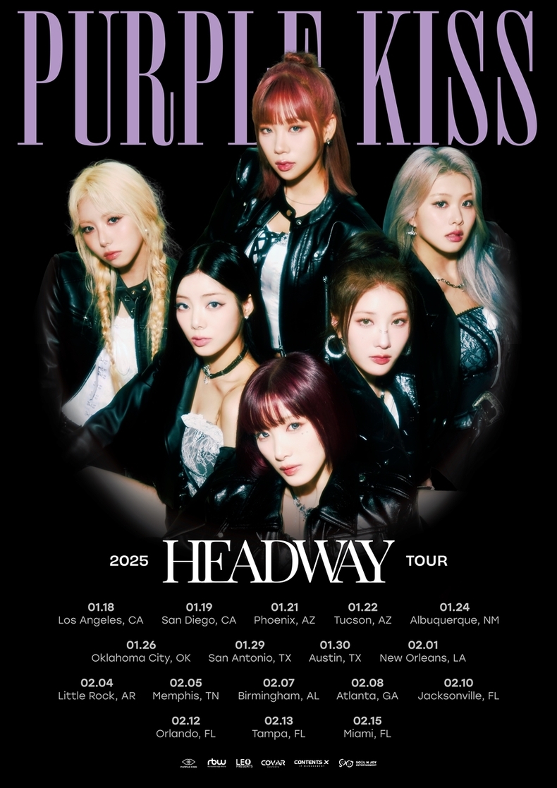 퍼플키스 미주 투어 'HEADWAY' 포스터/사진=RBW