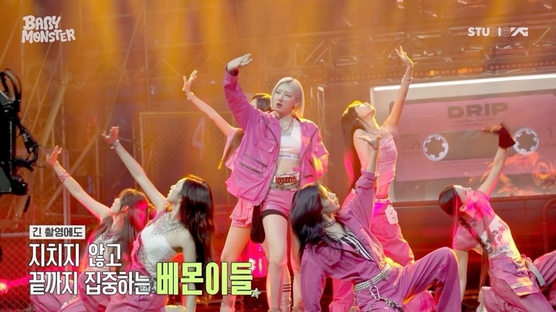 베이비몬스터 스페셜 스테이지 비하인드 영상 캡처/사진=YG엔터테인먼트