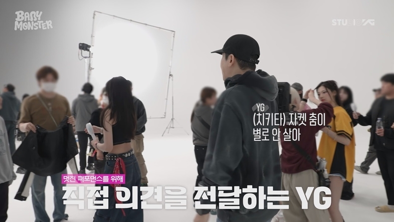 베이비몬스터 안무 영상 비하인드/사진=YG엔터테인먼트