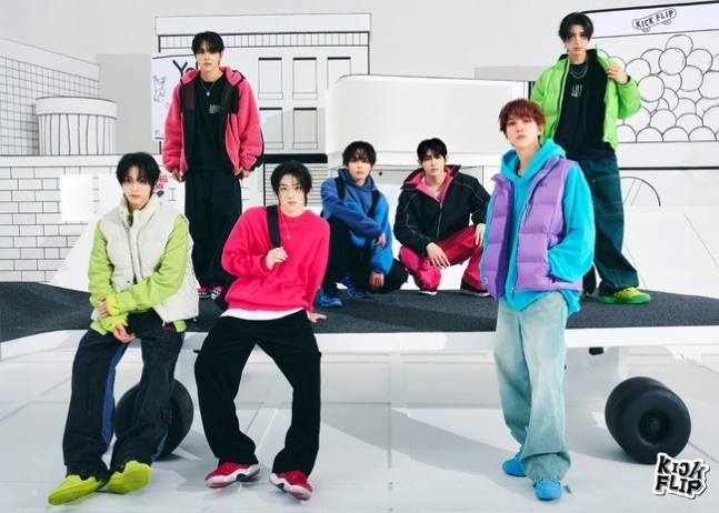 JYP 신인 보이그룹 킥플립(KickFlip)/사진=JYP엔터테인먼트