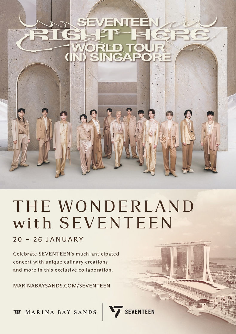  세븐틴, 마리나 베이 샌즈와 오프라인 이벤트 ‘더 원더랜드 위드 세븐틴(THE WONDERLAND with SEVENTEEN)’ 개최/사진=플레디스 엔터테인먼트