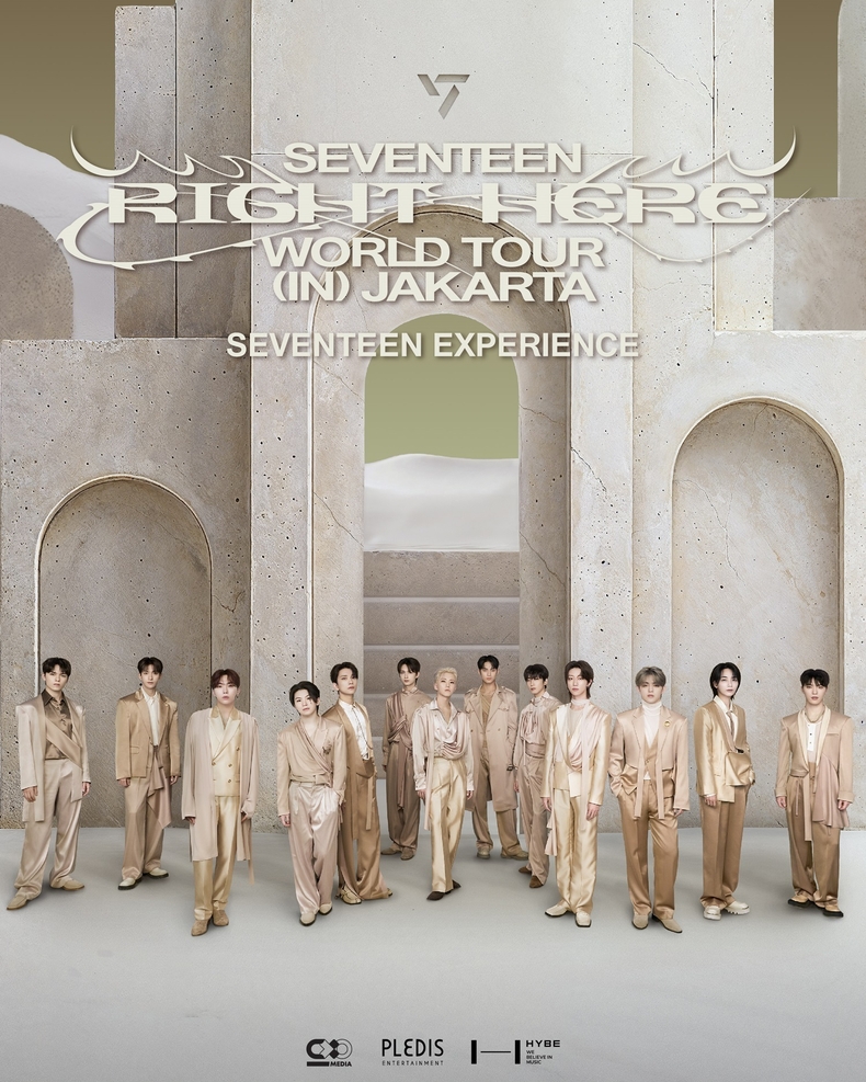 세븐틴 인도네시앞 자카르타 공연 포스터/사진=하이브