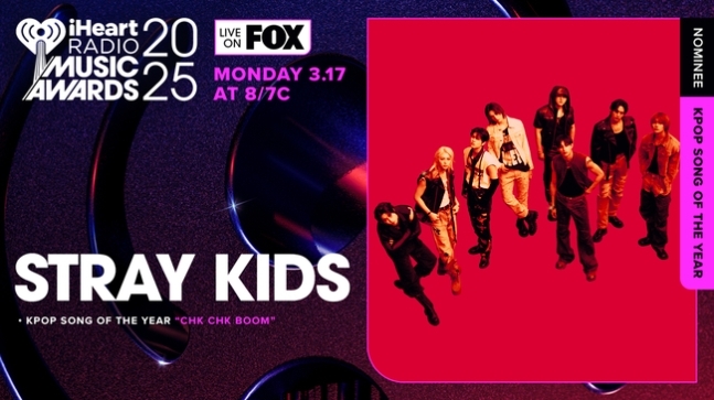 스트레이 키즈, 2년 연속 美 아이하트라디오 뮤직 어워즈 노미네이트/사진=iHeartRadio