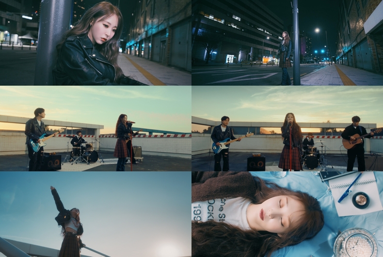 문별 일본 데뷔 싱글 타이틀곡 '호시아카리' MV 티저 갈무리/사진=알비더블유