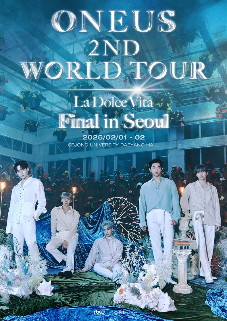 원어스 두 번째 월드투어 'La Dolce Vita' 파이널 공연 포스터/사진=알비더블유