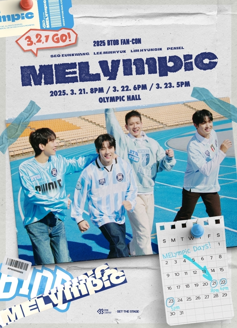 비투비, 3월 팬콘서트 '3,2,1 GO! MELympic' 개최/사진=비투비 컴퍼니