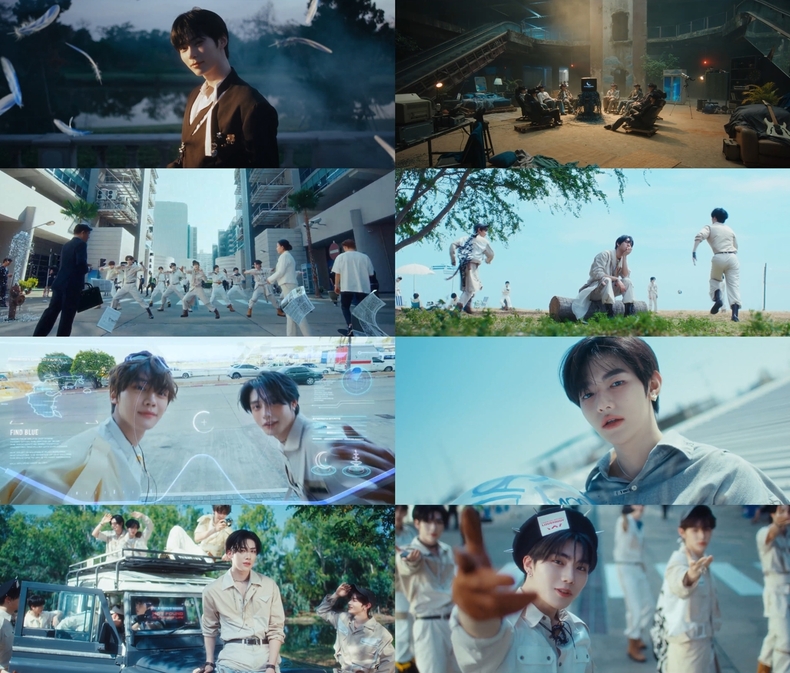 제로베이스원 'BLUE' MV 티저 갈무리/사진=웨이크원