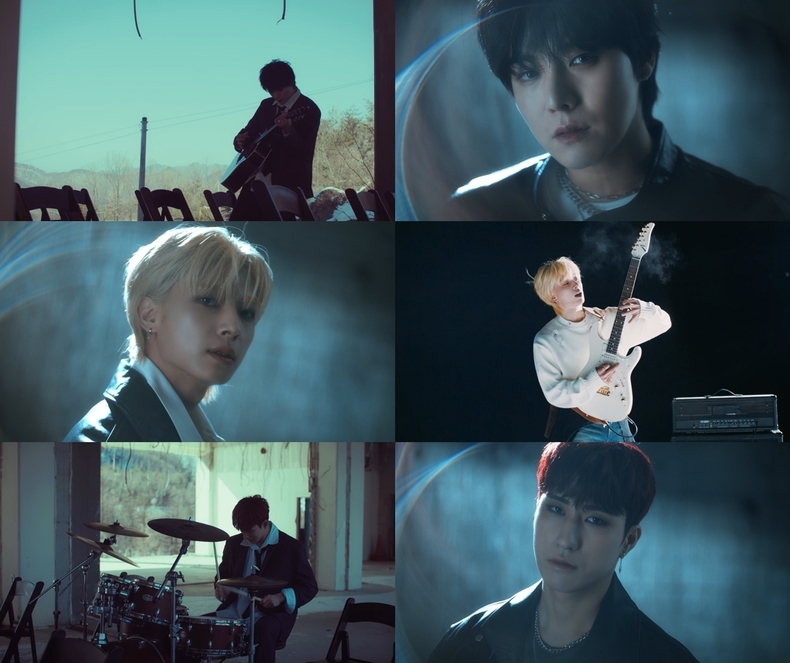 원위 용훈X강현X하린 신곡 '별 헤는 밤(The Starry Night)' 개인 MV 티저/사진=알비더블유