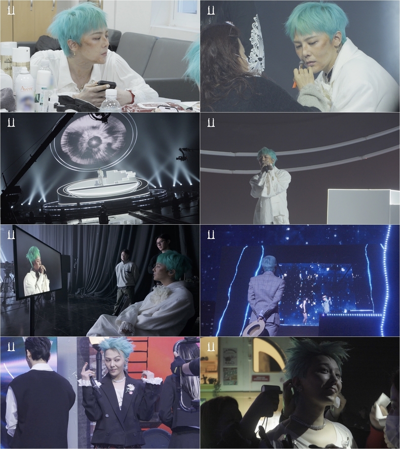 GD 엠카 비하인드 영상 갈무리/사진=갤럭시코퍼레이션