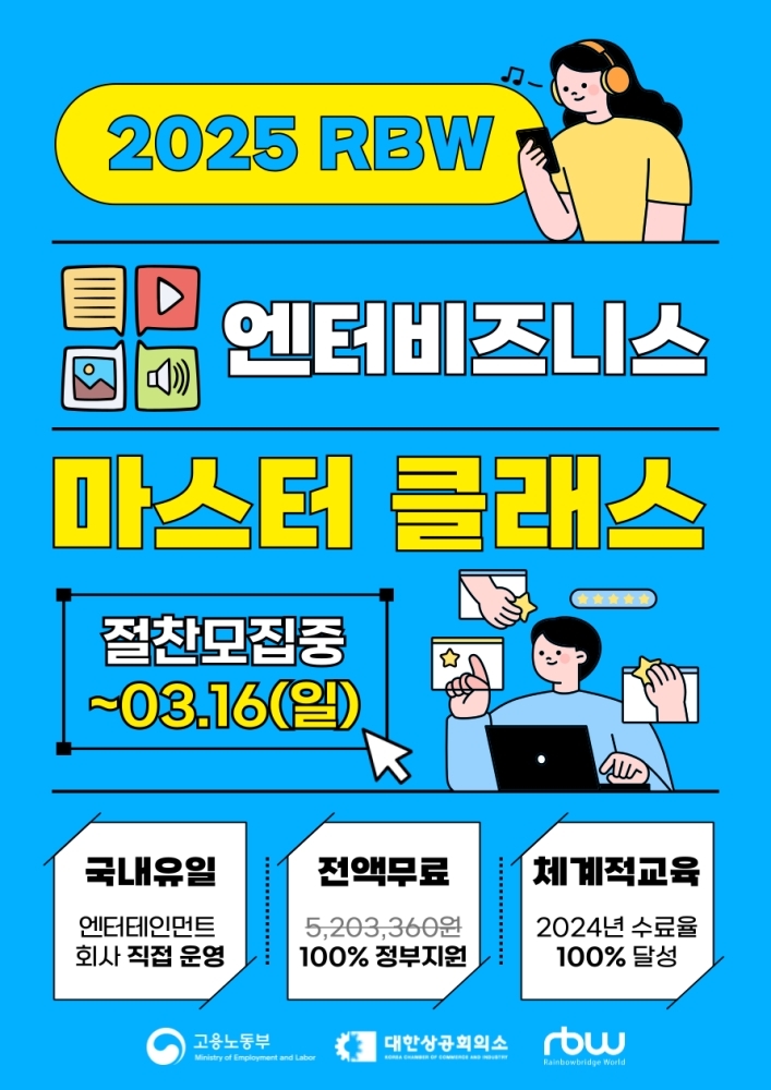 RBW, 2025 엔터비즈니스 마스터 클래스 1기 모집/사진=RBW