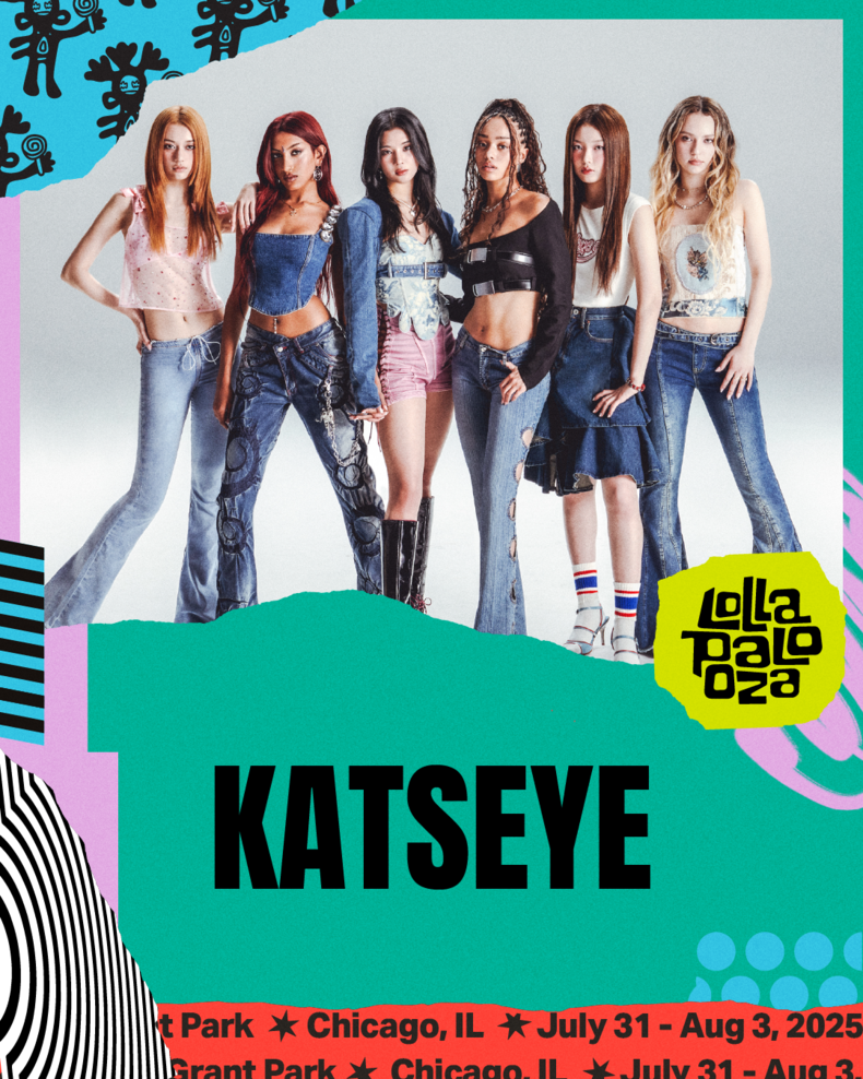 KATSEYE(캣츠아이)_롤라팔루자 시카고 출연 예고 이미지/사진=하이브 레이블즈