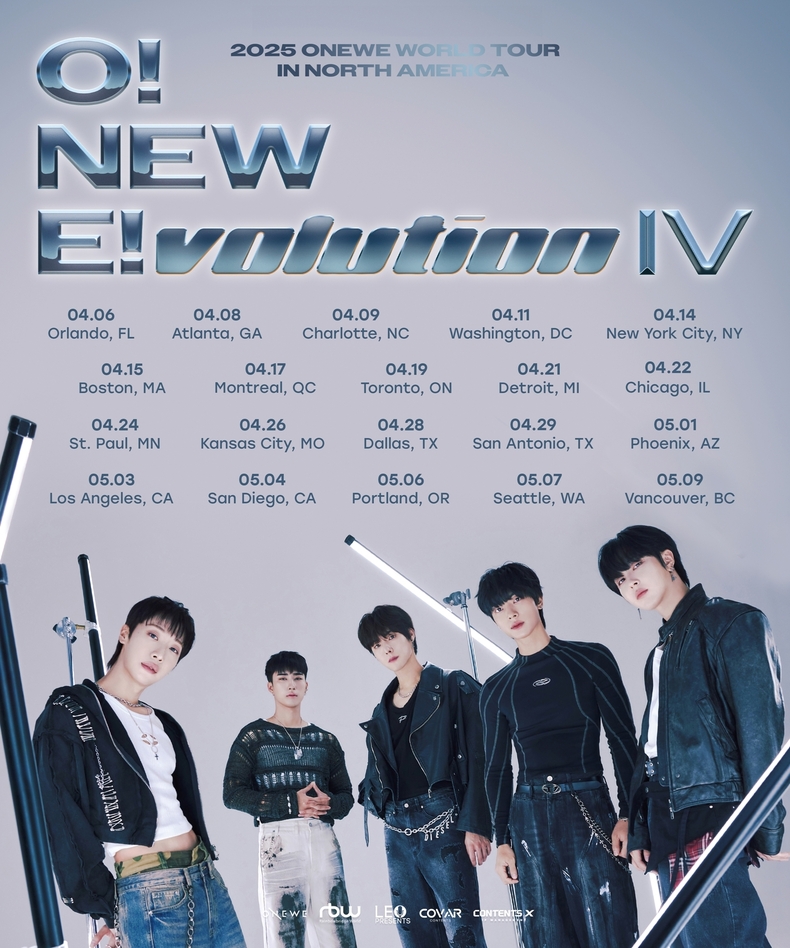 원위 북미 투어 'O! NEW E!volution Ⅳ' 포스터/사진=알비더블유