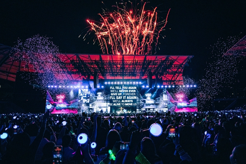 방탄소년단 제이홉 LA 콘서트 모습/사진=빅히트 뮤직