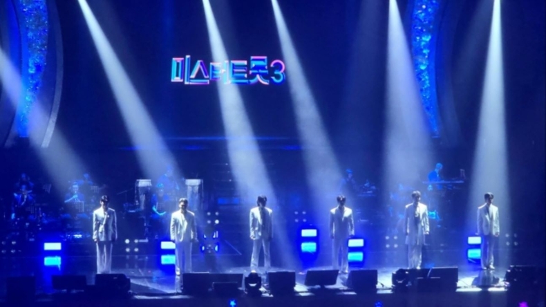 ‘미스터트롯3’ 톱6, 부산 콘서트 무대 모습/사진=밝은누리