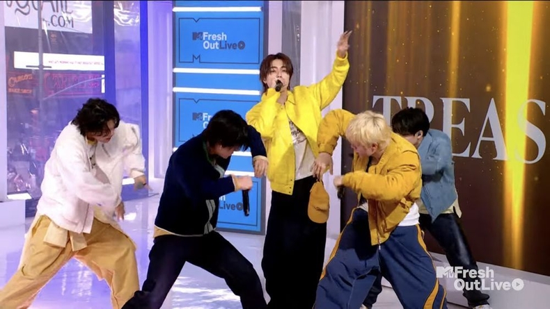 트레저 'MTV 프레시 아웃 라이브(MTV Fresh Out Live)' 출연 무대/사진=MTV 유튜브