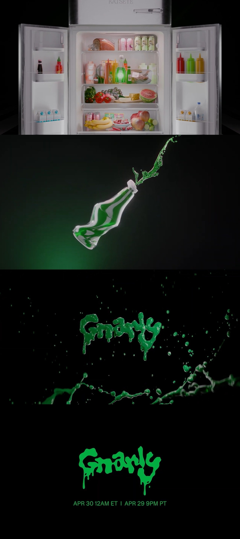 캣츠아이(KATSEYE) 새 싱글 'Gnarly' 로고 모션 갈무리/사진=하이브 레이블즈