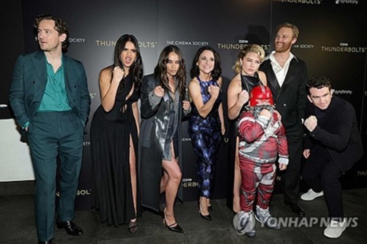 디즈니 '썬더볼트*' 뉴욕 상영회에 참석한 할리우드 배우들.