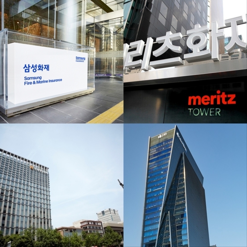 국내 대형 손보사 2025년 1분기 실적 크게 감소