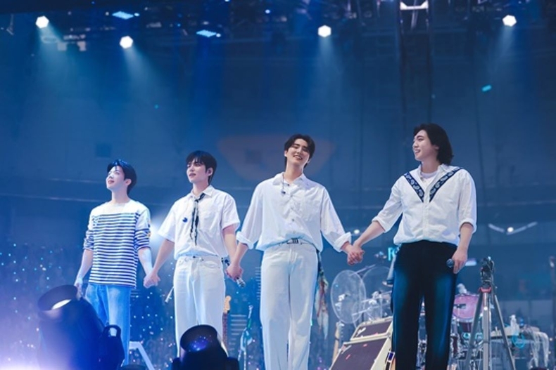 데이식스(DAY6) KSPO 돔서 월드투어 ‘포에버 영(FOREVER YOUNG)’ 개최/사진=JYP엔터테인먼트