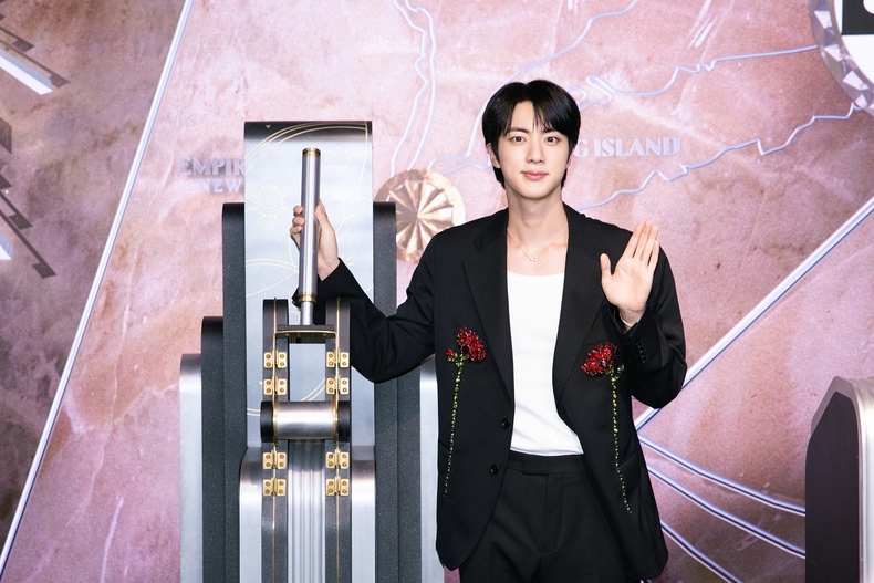 방탄소년단 진, 엠파이어 스테이트 빌딩 점등식/사진=빅히트 뮤직