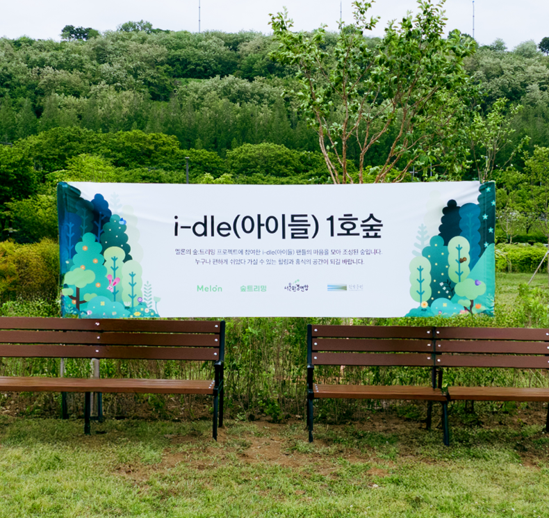 서울 난지한강공원에 조성된 아이들 1호숲/사진=멜론