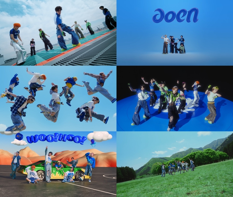 아오엔(aoen)_데뷔 싱글 타이틀곡 'The Blue Sun' MV_갈무리/사진=하이브 레이블즈