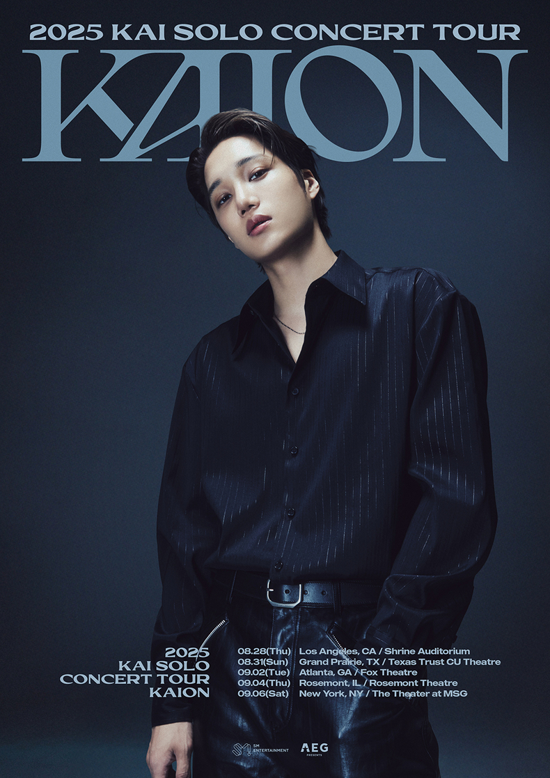 카이 솔로 콘서트 투어 'KAION' 미주 지역 포스터/사진=SM엔터테인먼트