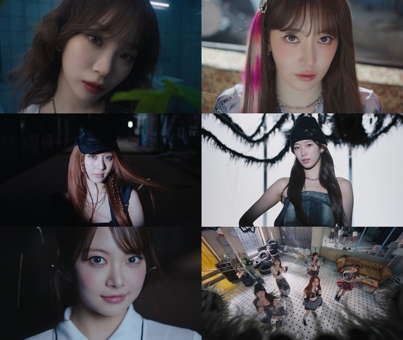 르세라핌 일본 싱글 4집 'DIFFERENT' MV 갈무리/사진=쏘스뮤직
