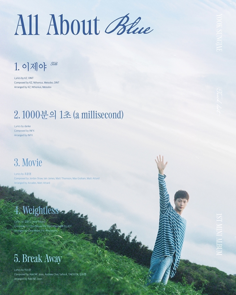 육성재, 미니 1집 '올 어바웃 블루(All About Blue)' 트랙리스트 공개/사진=아이윌미디어